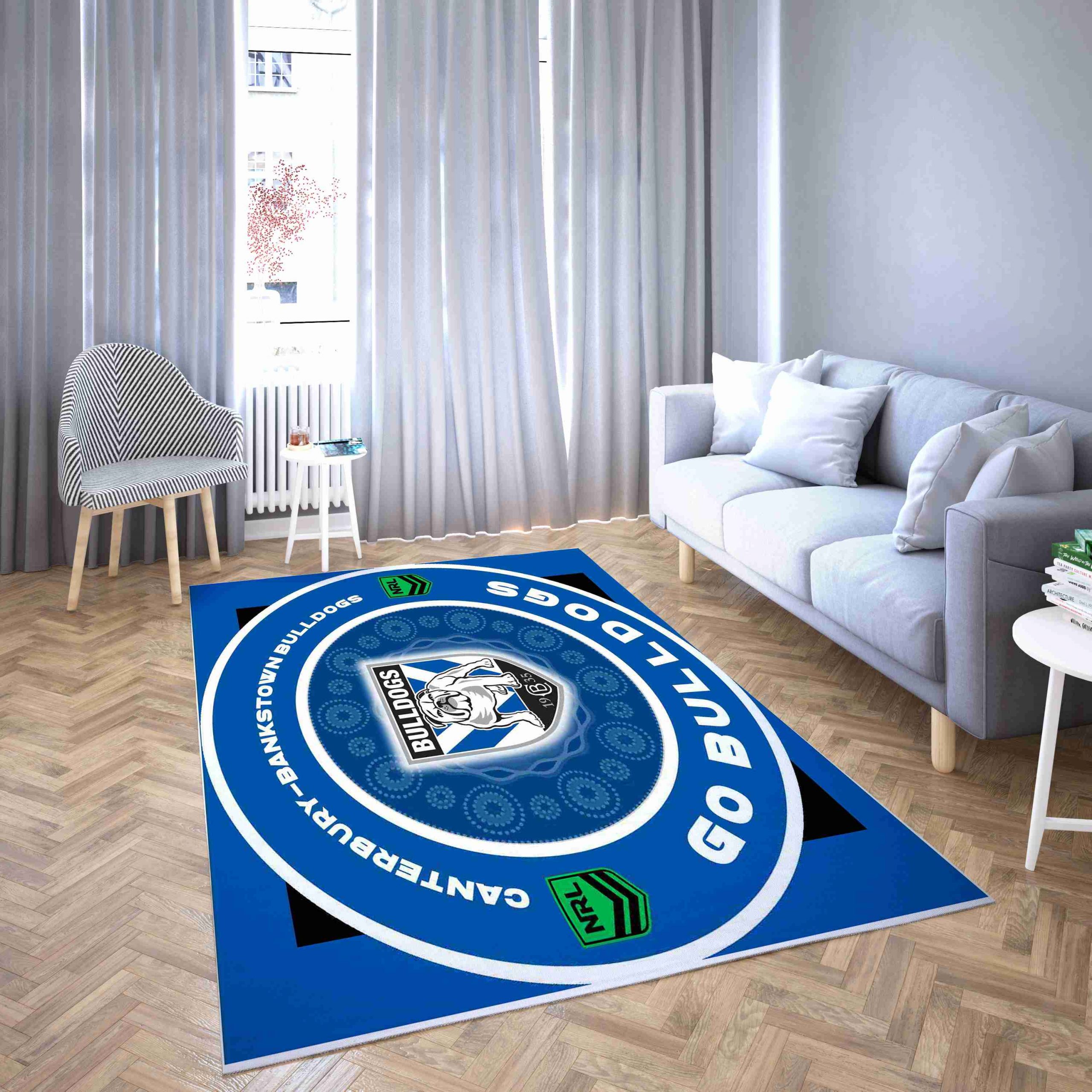 Canterbury Bulldogs Living Room Rug Carpet