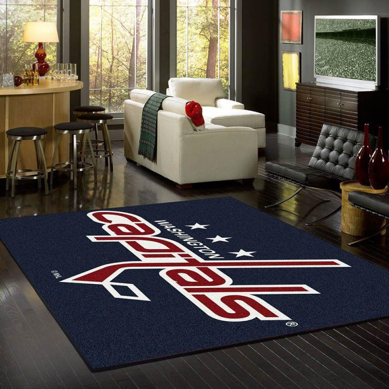 Capitals Rug Team Spirit Carpet Living Room Rugs