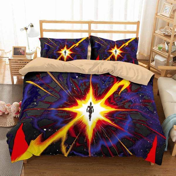 Captain Marvel 5 Duvet Cover and Pillowcase Set Bedding Set