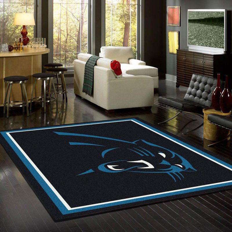 Carolina Panthers Nfl Carpet Living Room Rugs 5