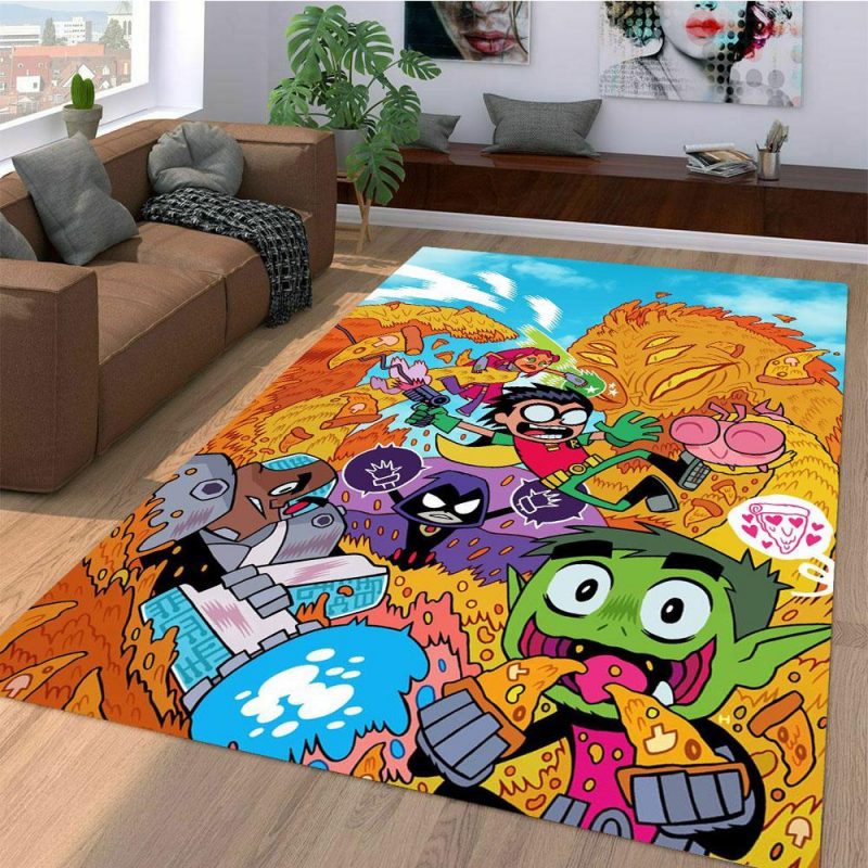 Cartoon Teen Titans Area Limited Edition Rug Carpets Living Room Carpet