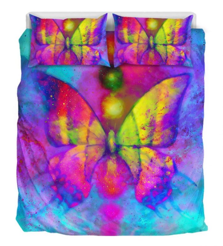 Chakra Butterfly Duver Duvet Cover and Pillowcase Set Bedding Set