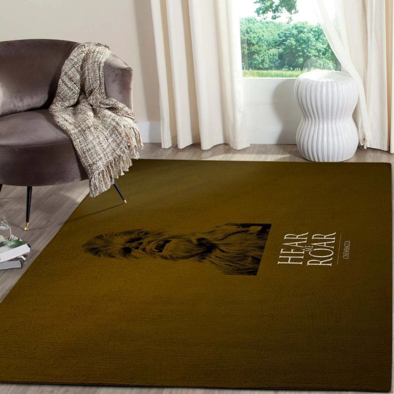 Chewbacca star wars movies area carpet living room rugs