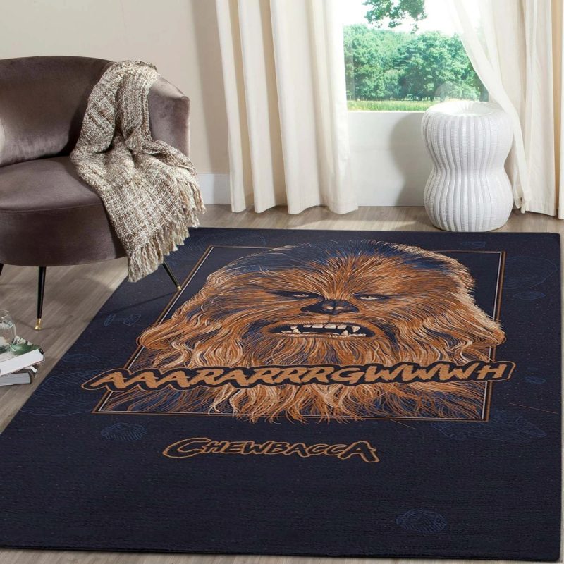 Chewbacca star wars movies area rugs carpet living room rugs