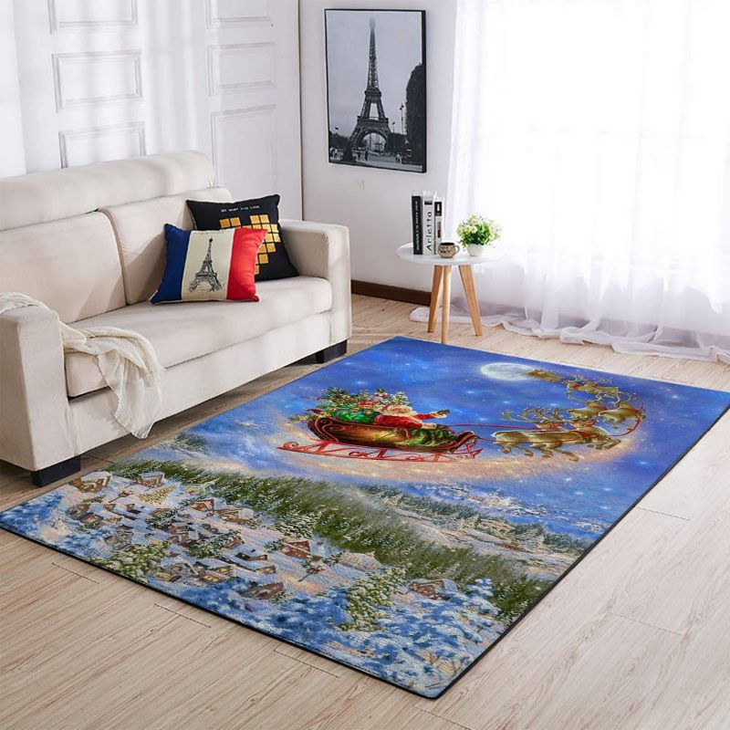 Christmas Santa Claus Area Limited Edition Rug Carpet Floor Decor