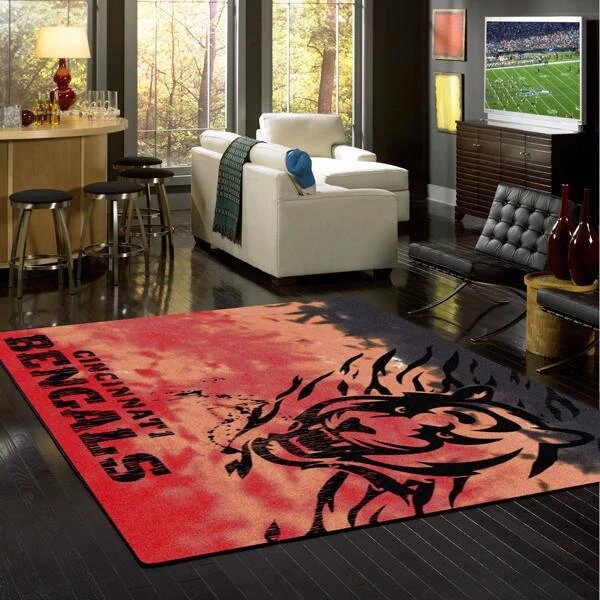 Cincinnati Bengals Deandanecerse Carpet Living Room Rugs