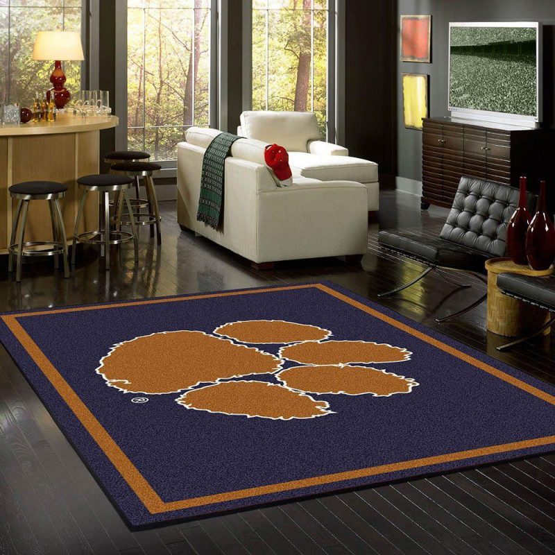 Clemson Rug Team Spirit Carpet Living Room Rugs