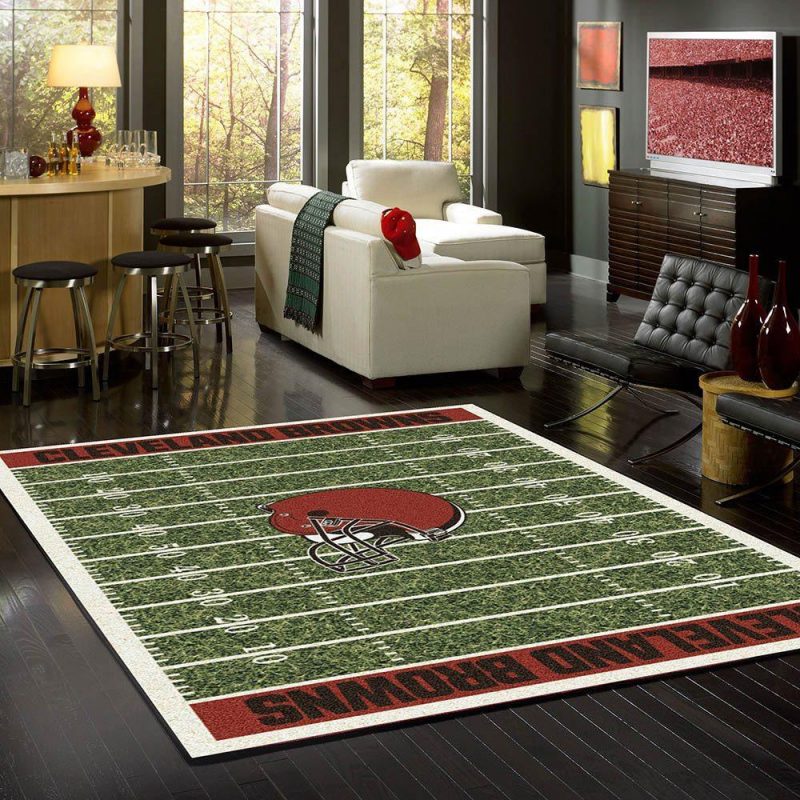 Cleveland Browns Nfl Carpet Living Room Rugs 2