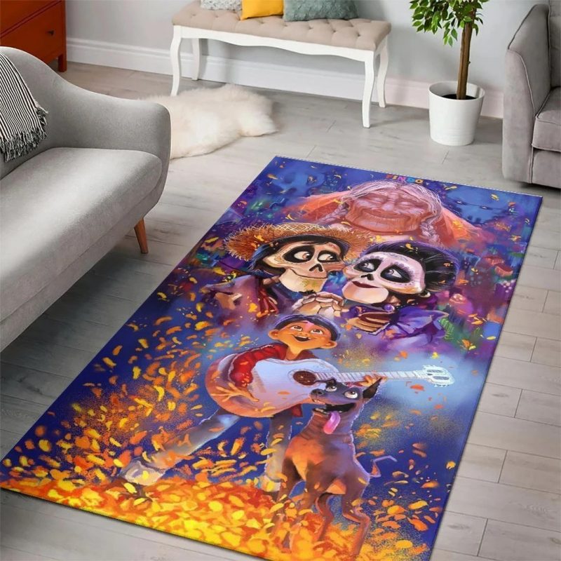 Coco day of the dead disney movies carpet living room rugs