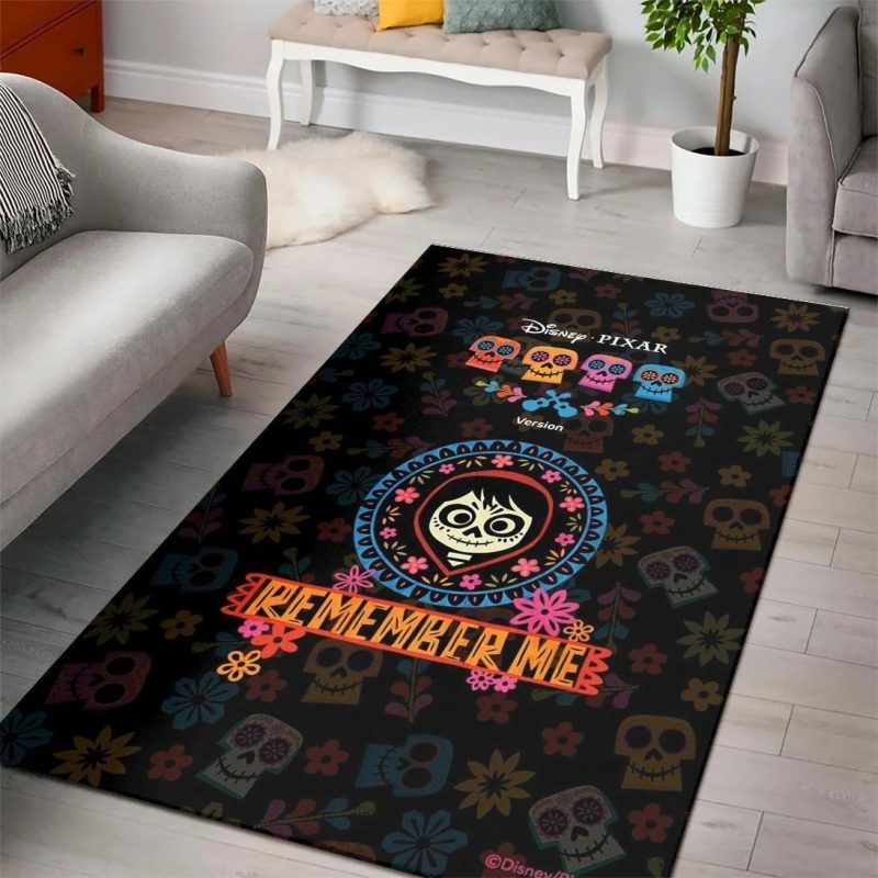 Coco day of the dead disney rugs living room carpet