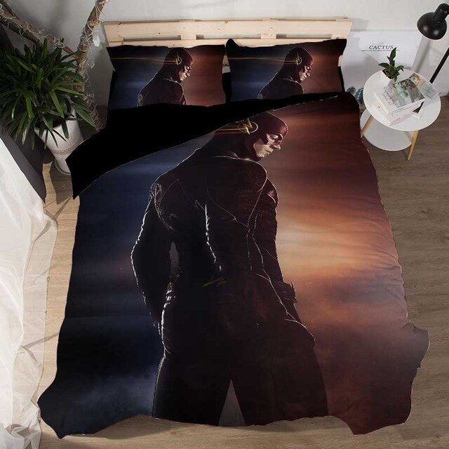 DC Comics Flash 2213 Duvet Cover and Pillowcase Set Bedding Set