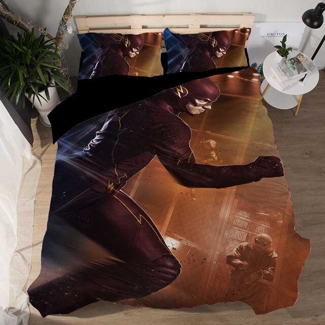 DC Comics Flash 2214 Duvet Cover and Pillowcase Set Bedding Set