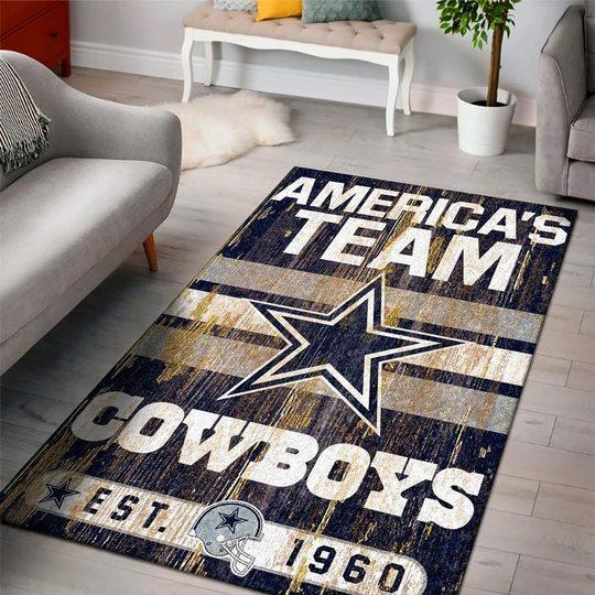 Dallas Cowboys NFL Area Rug Bedroom Rug Floor Decor Home Decor - Travels in  Translation