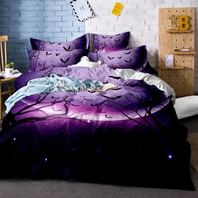 Dark Moonlight Gothic Duvet Cover and Pillowcase Set Bedding Set