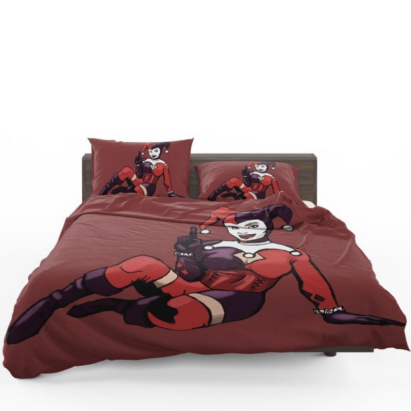 Dc Comics Harley Quinn Suicide Duvet Cover and Pillowcase Set Bedding Set