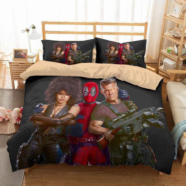 Deadpool 2 2 Duvet Cover and Pillowcase Set Bedding Set