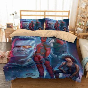 Deadpool 2 4 Duvet Cover and Pillowcase Set Bedding Set