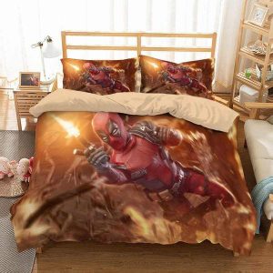 Deadpool 3 Duvet Cover and Pillowcase Set Bedding Set