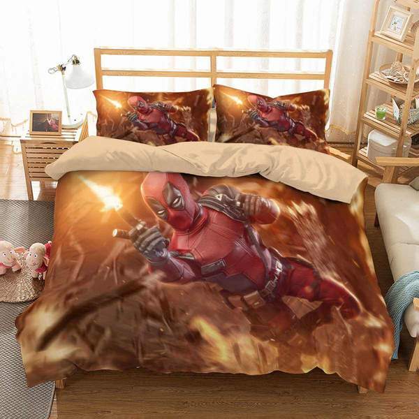 Deadpool 3 Duvet Cover and Pillowcase Set Bedding Set