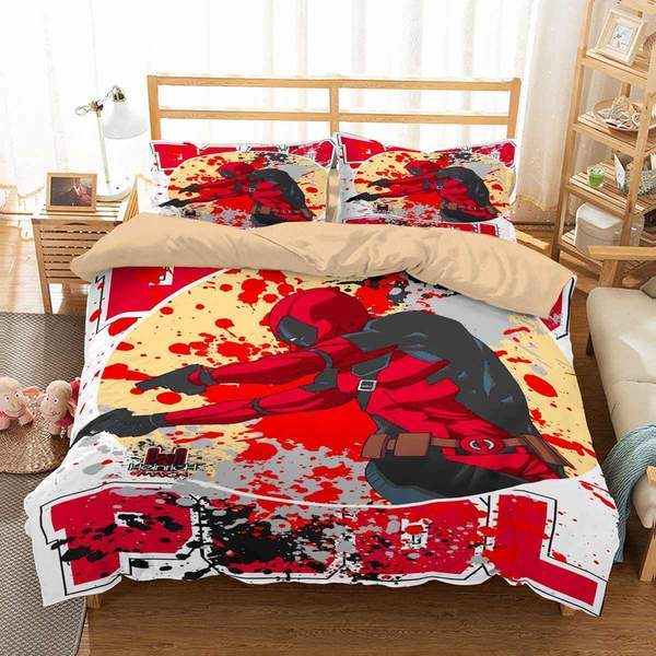 Deadpool 4 Duvet Cover and Pillowcase Set Bedding Set