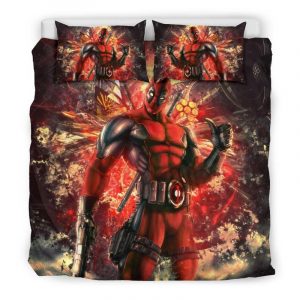 Deadpool Duvet Cover and Pillowcase Set Bedding Set 110