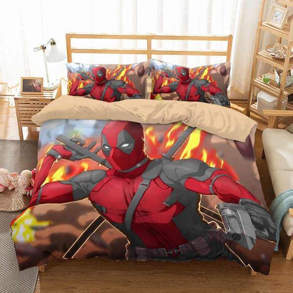 Deadpool Duvet Cover and Pillowcase Set Bedding Set 471