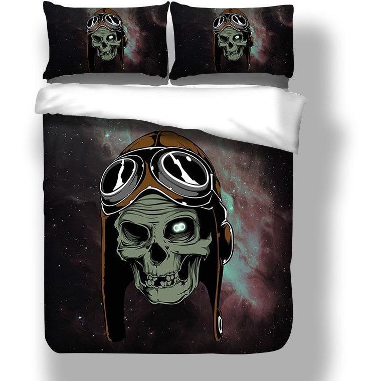 Deathâ€™S Head Duvet Cover and Pillowcase Set Bedding Set