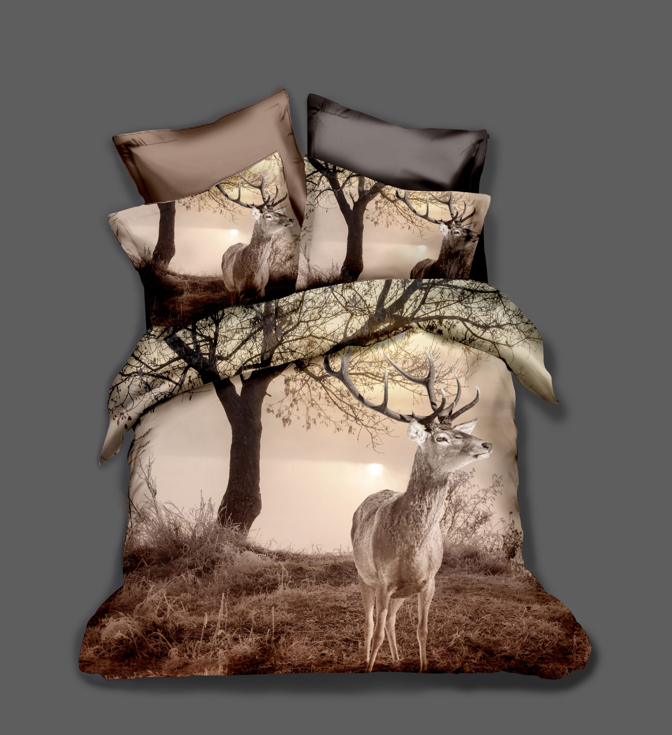 Deer Duvet Cover and Pillowcase Set Bedding Set