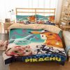 Detective Pikachu Duvet Cover and Pillowcase Set Bedding Set 775