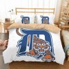 Detroit Tigers Duvet Cover and Pillowcase Set Bedding Set