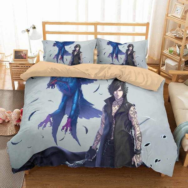 Devil May Cry 5 Duvet Cover and Pillowcase Set Bedding Set 779