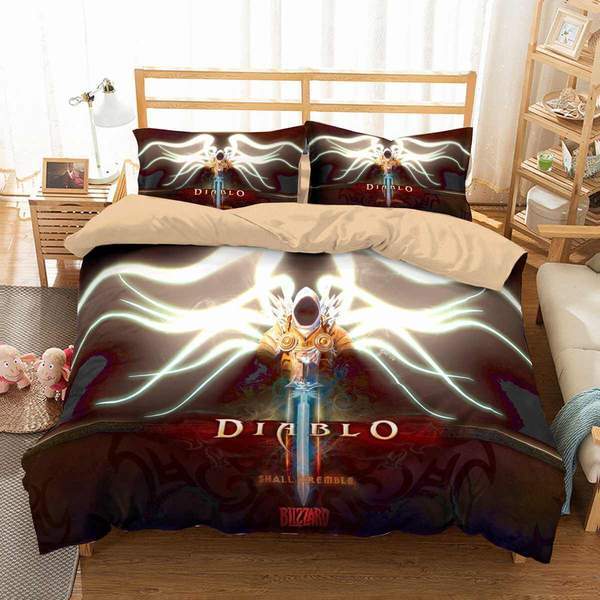 Diablo 3 Duvet Cover and Pillowcase Set Bedding Set