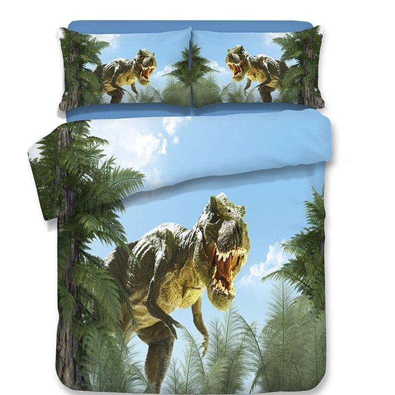 Dinosaurs 7 Duvet Cover and Pillowcase Set Bedding Set