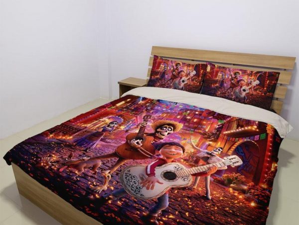 Disney Coco Duvet Cover and Pillowcase Set Bedding Set 115