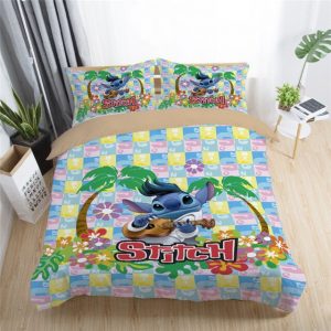 Disney Stitch 223 Duvet Cover and Pillowcase Set Bedding Set