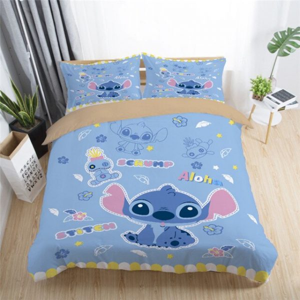 Disney Stitch 226 Duvet Cover and Pillowcase Set Bedding Set