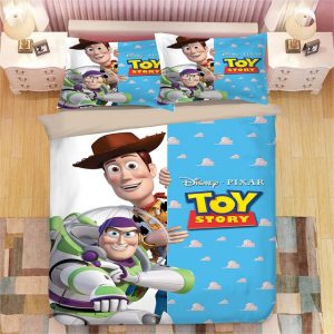 Disney Toy Story Sherif Woody Buzz Lightyear 222 Duvet Cover and Pillowcase Set Bedding Set