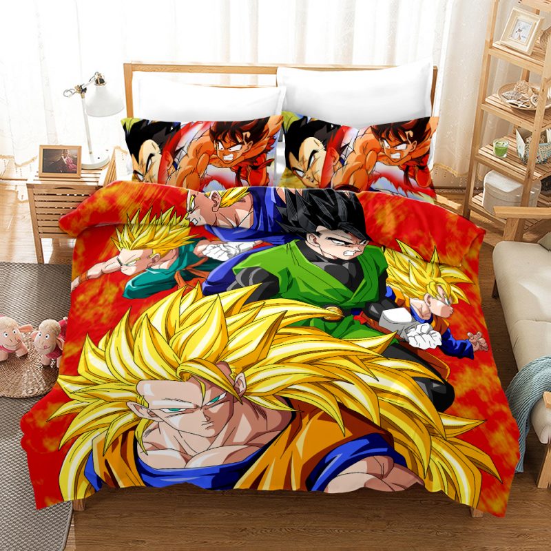 Dragon Ball 3 Duvet Cover and Pillowcase Set Bedding Set