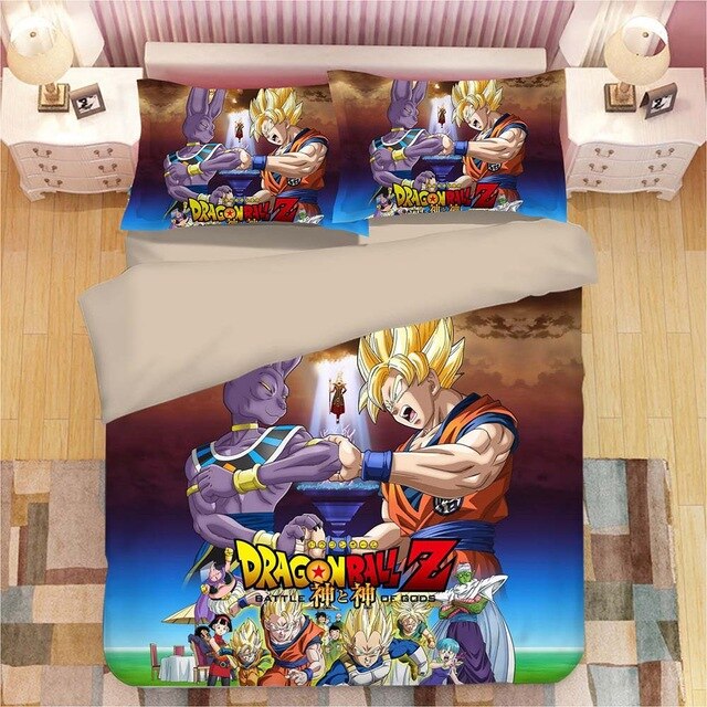 Dragon Ball Son Goku Vegeta 2212 Duvet Cover and Pillowcase Set Bedding Set