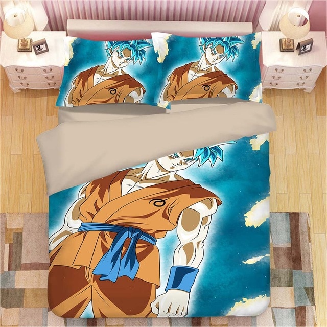 Dragon Ball Son Goku Vegeta 2214 Duvet Cover and Pillowcase Set Bedding Set