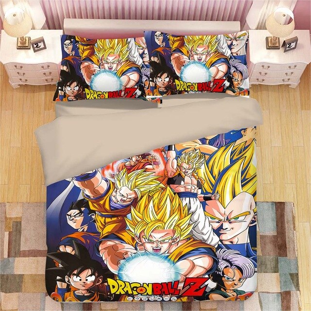 Dragon Ball Son Goku Vegeta 2215 Duvet Cover and Pillowcase Set Bedding Set