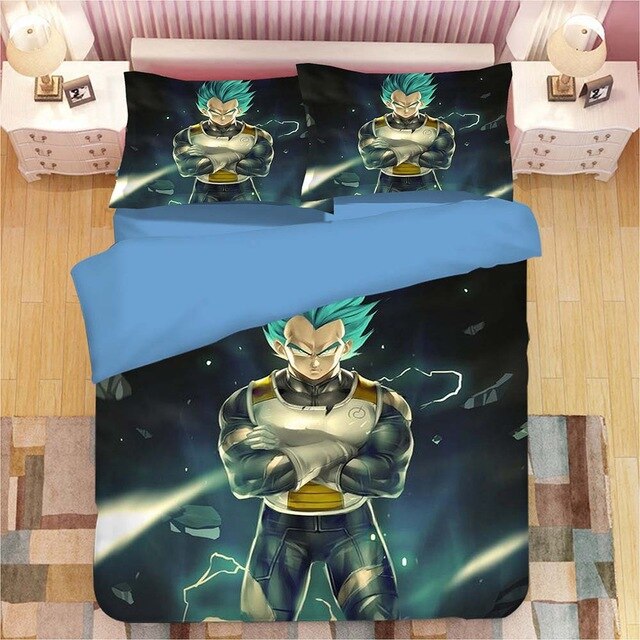 Dragon Ball Son Goku Vegeta 2218 Duvet Cover and Pillowcase Set Bedding Set