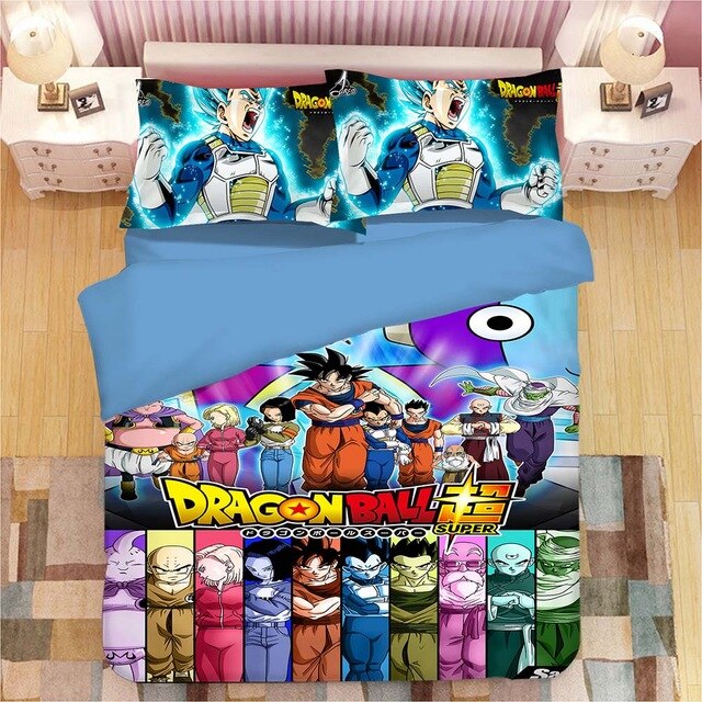 Dragon Ball Son Goku Vegeta 2220 Duvet Cover and Pillowcase Set Bedding Set