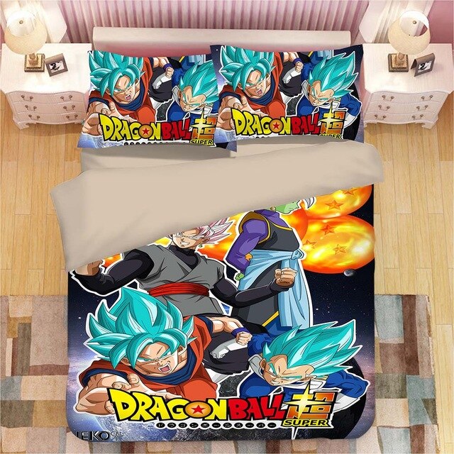 Dragon Ball Son Goku Vegeta 2221 Duvet Cover and Pillowcase Set Bedding Set