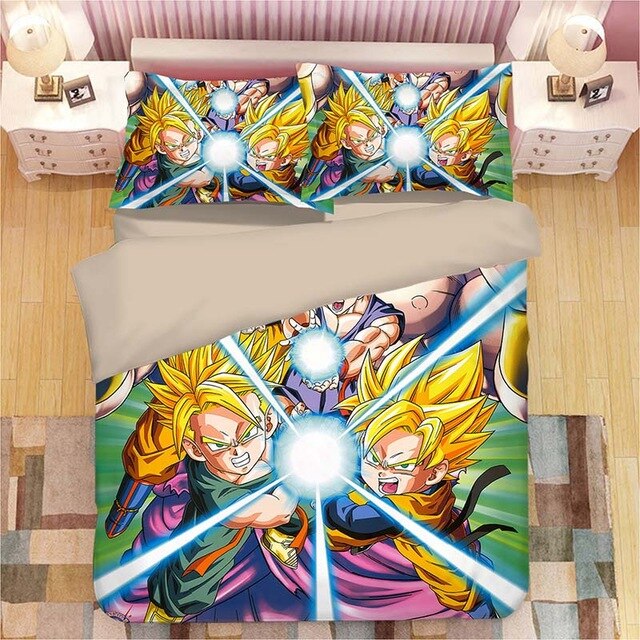 Dragon Ball Son Goku Vegeta 2226 Duvet Cover and Pillowcase Set Bedding Set