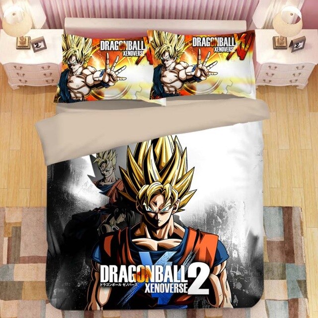 Dragon Ball Son Goku Vegeta 2227 Duvet Cover and Pillowcase Set Bedding Set