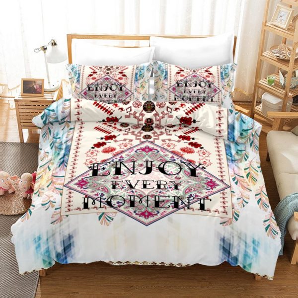 Dreamcatcher 7 Enjoy Every Moment Duvet Cover and Pillowcase Set Bedding Set