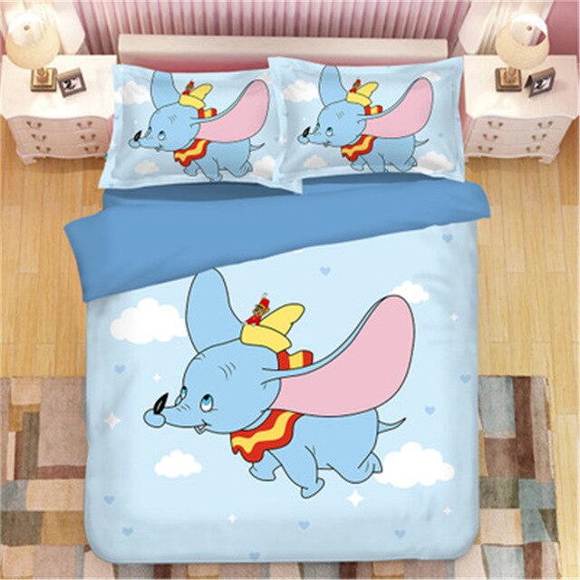 Dumbo Disney 227 Duvet Cover and Pillowcase Set Bedding Set