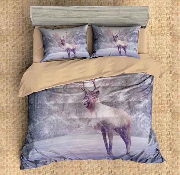 Elk Duvet Cover and Pillowcase Set Bedding Set