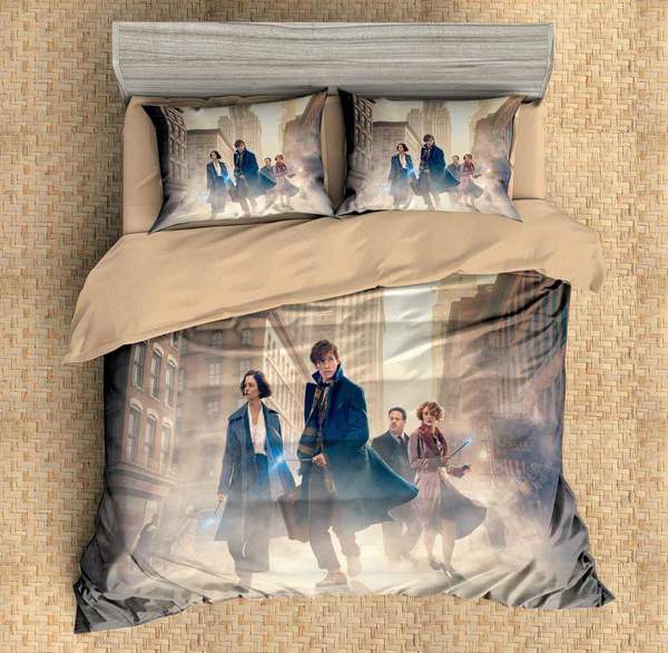 Fantastic Beasts Duvet Cover and Pillowcase Set Bedding Set